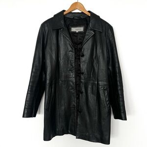 Bod & Christensen Women’s Black Leather Jacket | Size 6 | minor wear see descrip